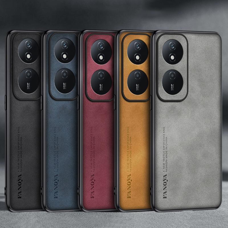 Для Honor 90 Smart 5G Чехол Роскошный Кожаный Чехол для Телефона Для Honor X7B HonorX7B Задняя Крышка Силиконовый Противоударный Полная Защита