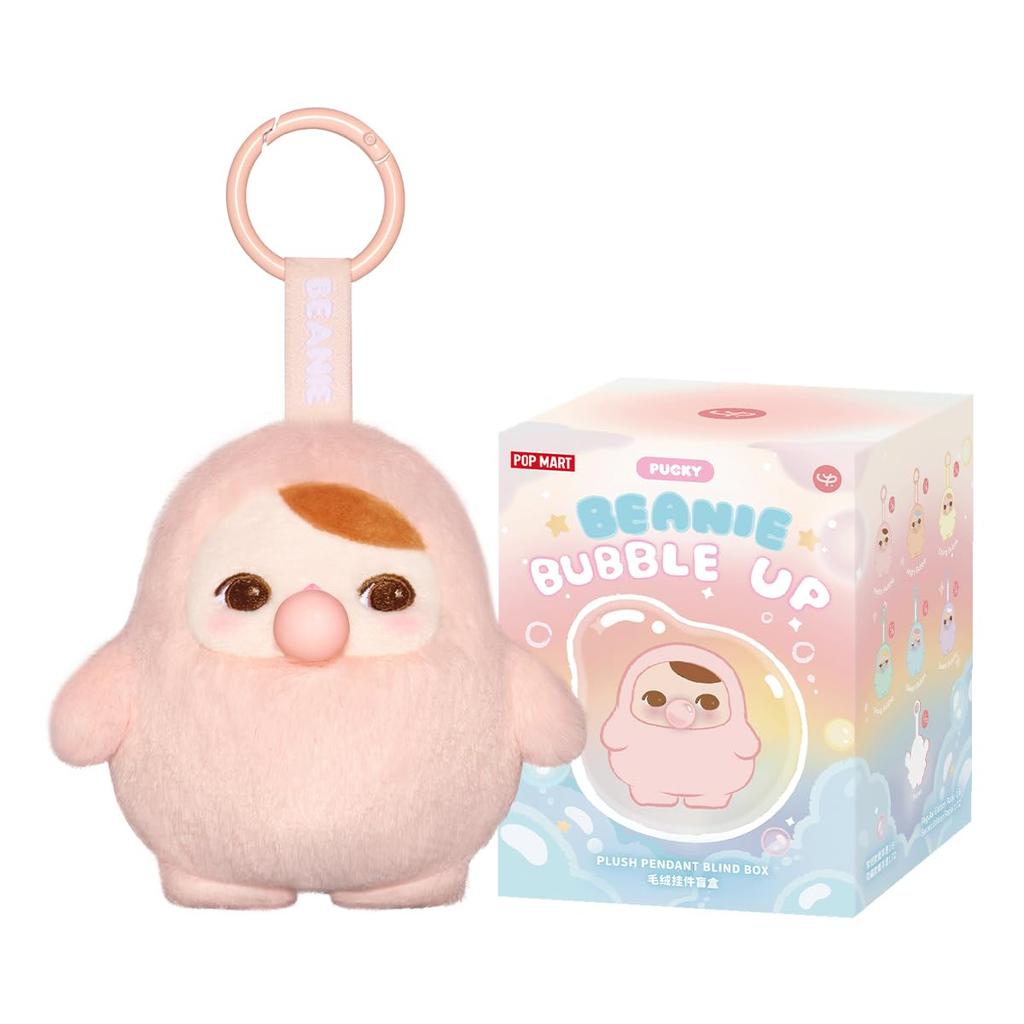 POP MART PUCKY BEANIE BUBBLE UP Series Plush Pendant Pop Mart Gachapon Blind Box Figure Plastic Model Premium Toy PVC Soft Vinyl Original Character