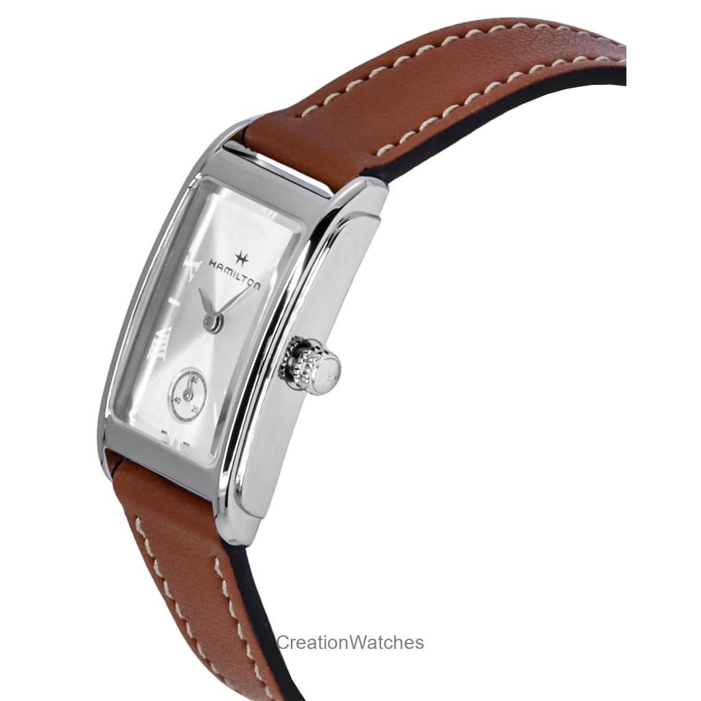 Hamilton American Classic Ardmore Кожаный ремешок Серебристый циферблат Кварцевые H11221550 Часы унисекс