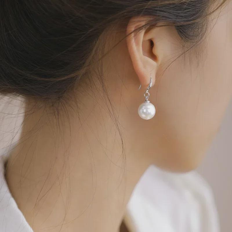 Элегантные жемчужные серьги во французском стиле — роскошный длинный дизайн для осени/зимы