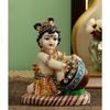 Lord Krishna Makhan Chor Idol Statue Figurine Showpiece (19 X 15 X 9 Cm) - Decoration Items for Home Decor Living Room Mandir Temple