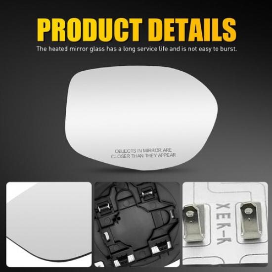 Heated Mirror Glass Passenger With Side Backing for 2014-2017 Honda Odyssey