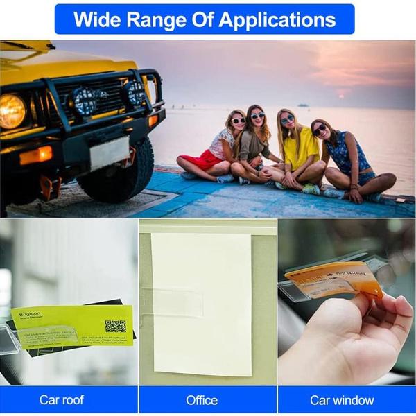 10 шт., зажим для разрешения на лобовое стекло автомобиля, прозрачный держатель для билетов на парковку, зажим для лобового стекла автомобиля, фургона, каравана