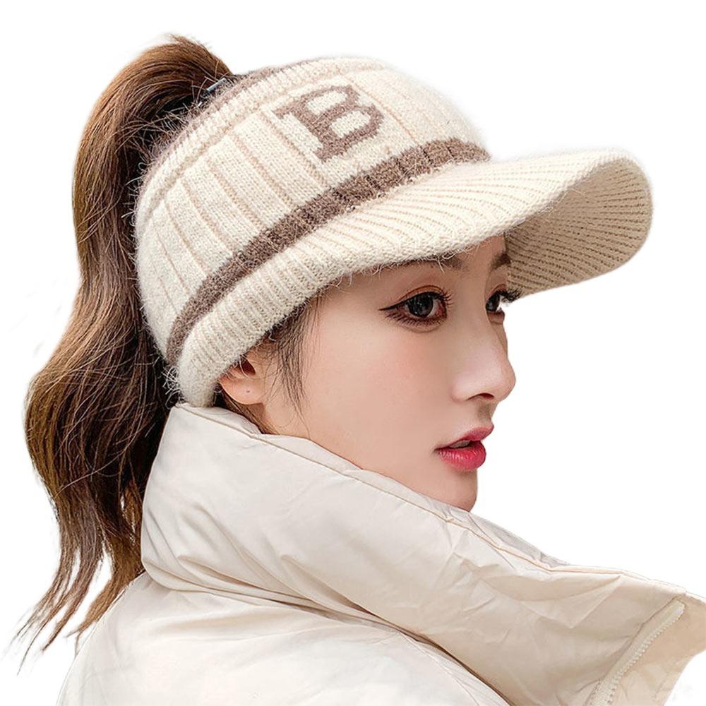 Кепка для бейсбола для девочек с открытым верхом, Шапка-бини с ветрозащитными наушниками, Женская бейсболка, Для активного отдыха, Для велоспорта