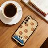 Cute Cartoon C-Cookie Monster Phone Case For Samsung Galaxy A73,A72,A71,A70,A53,A52,A51,Soft Silicone Black Cover