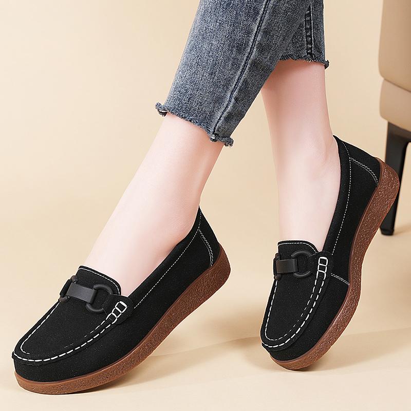 Женские туфли на плоской подошве Лоферы Обувь для вождения Мокасины Плоские туфли Повседневная обувь для ходьбы Минималистская летняя обувь для мам