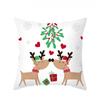1 шт. рождественская декоративная наволочка мультяшный узор Санта Клауса и снеговика диванная подушка для люкса домашнее украшение подарок