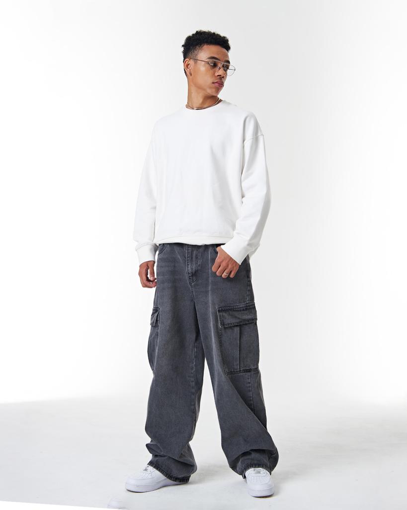 Dibsenseu Rise Wide Cargo Джинсы D500 - Черные