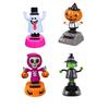 Halloween Solar Car Cartoon Swaying Car Dashboard Decor Funny Solar Swing