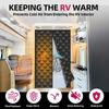 Insulated Rv Door Curtains 33X80Inch Windproof Screen Magnetic Screen Door for Travel Outdoor Protection Camping Winter Home