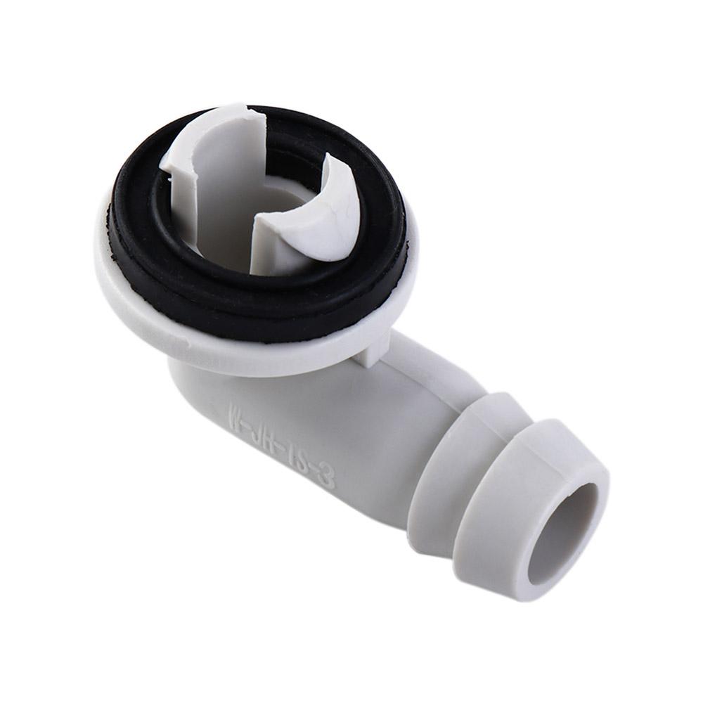 Install Durable Sturdy with Rubber Ring Drain Pipe Connector Drain Hose Connector Air Conditioning Drainage Tool Elbow Fitting