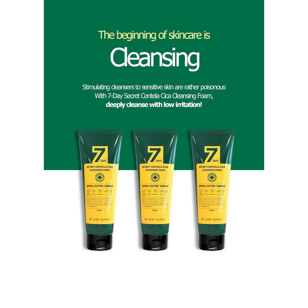 [MayIsland] 7 Days Secret Centella Cica Очищающая пенка (150мл)