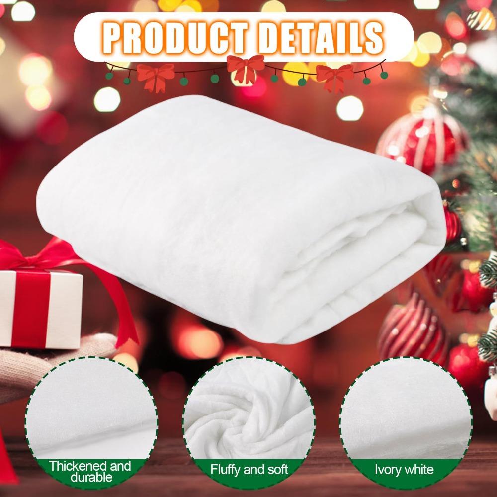 80*240CM Christmas Snow Cover Blanket Artificial Cotton Blanket Christmas Tree Backdrop Decoration Fake Snow Carpet