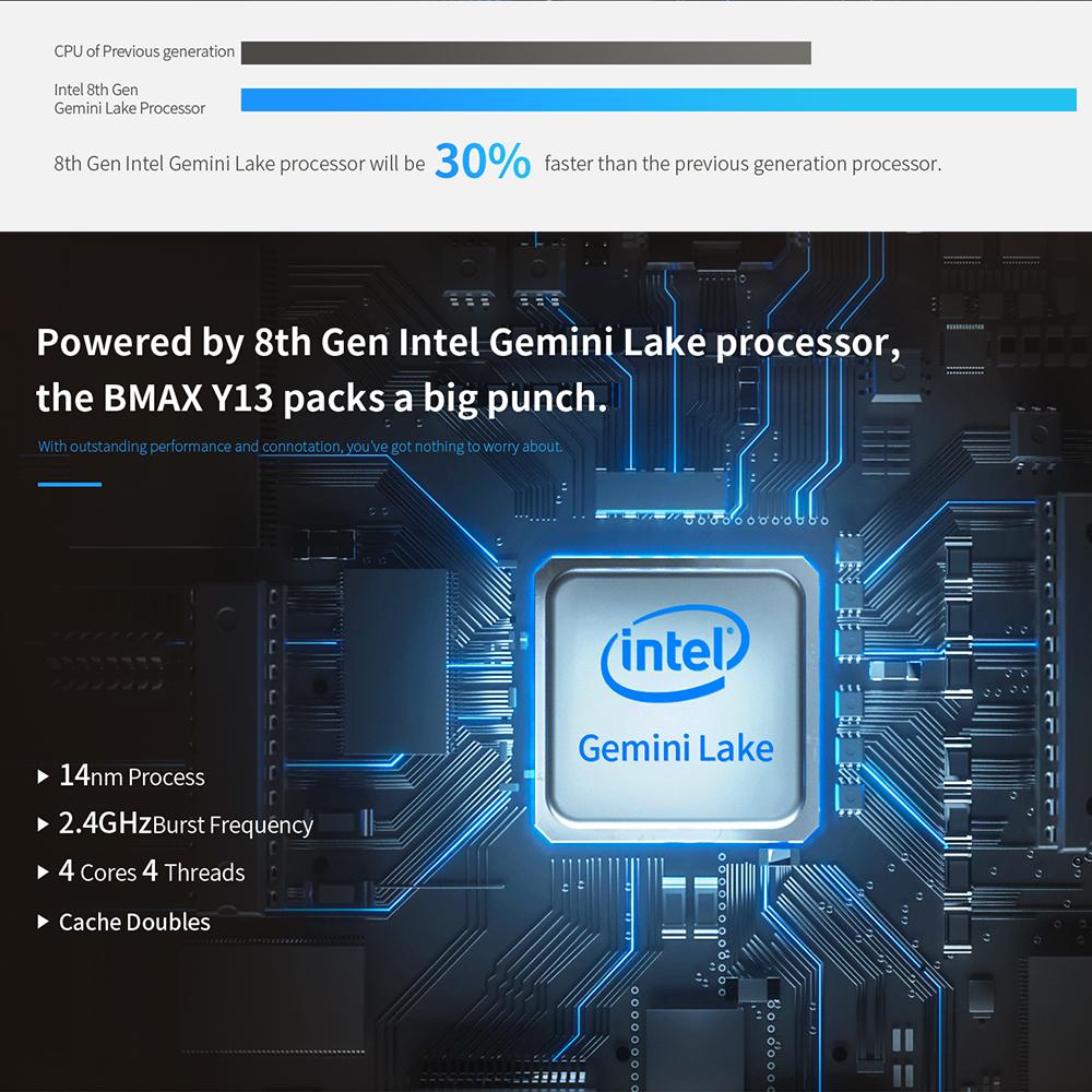 BMAX Y13 Laptop Intel Gemini Lake N4120 13.3” 360 Degree Convertible Full Metal Case 8GB LPDDR4 RAM 256GB SSD Windows11 Notebook Russian Calligraphy