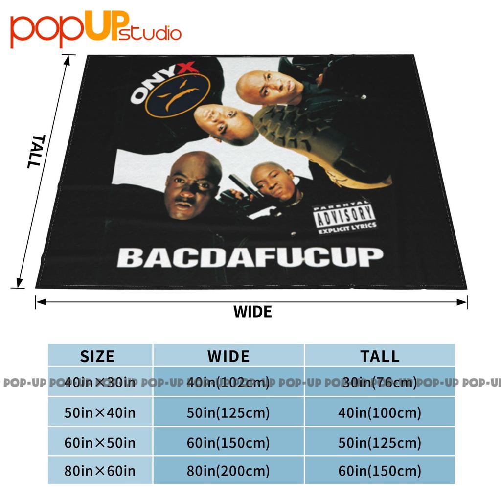 Onyx Bacdafucup Tour Rap Hip Hop Nwa Deathrow Ultra-Soft Blanket Quilt Winter Sofa Cover Bed Covers
