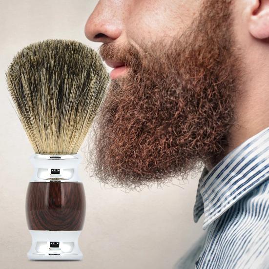 Hair Cleaning Brush Mini Size Professional Shaving Tool Stylish Men Facial Beard for Home Use