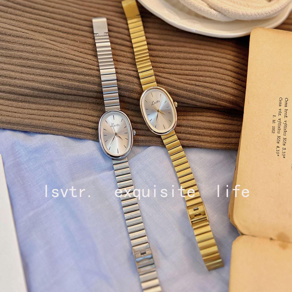 Gold-Toned Women's High-End Quartz Fashion Watch with Steel Band