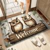 Мультяшная Сова Приветственный Коврик для Входной Двери Фойе Противоскользящий Декоративный Ковер для Прихожей Милый Милый Веселый Домашний Декор