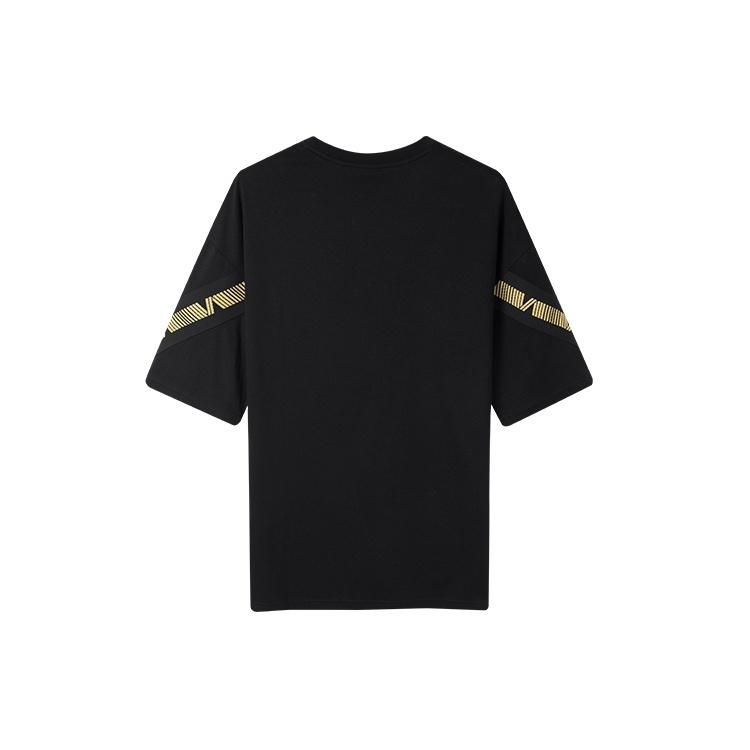 FILA Loose Short Sleeve Couple Style Black Unisex F11M938126F-BK