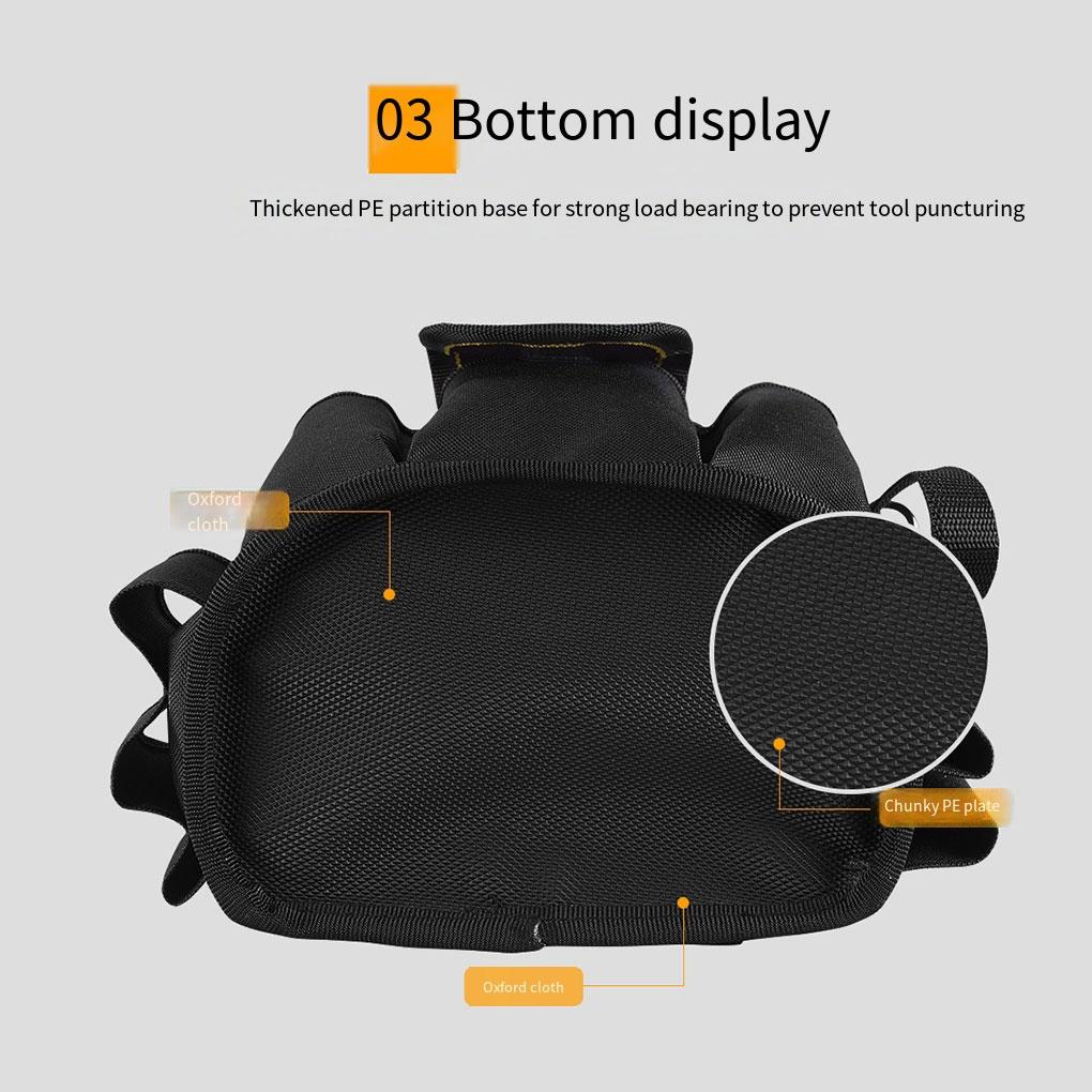 Сумка-органайзер для инструментов с карманом на талии, многофункциональная, большой емкости для ремонта