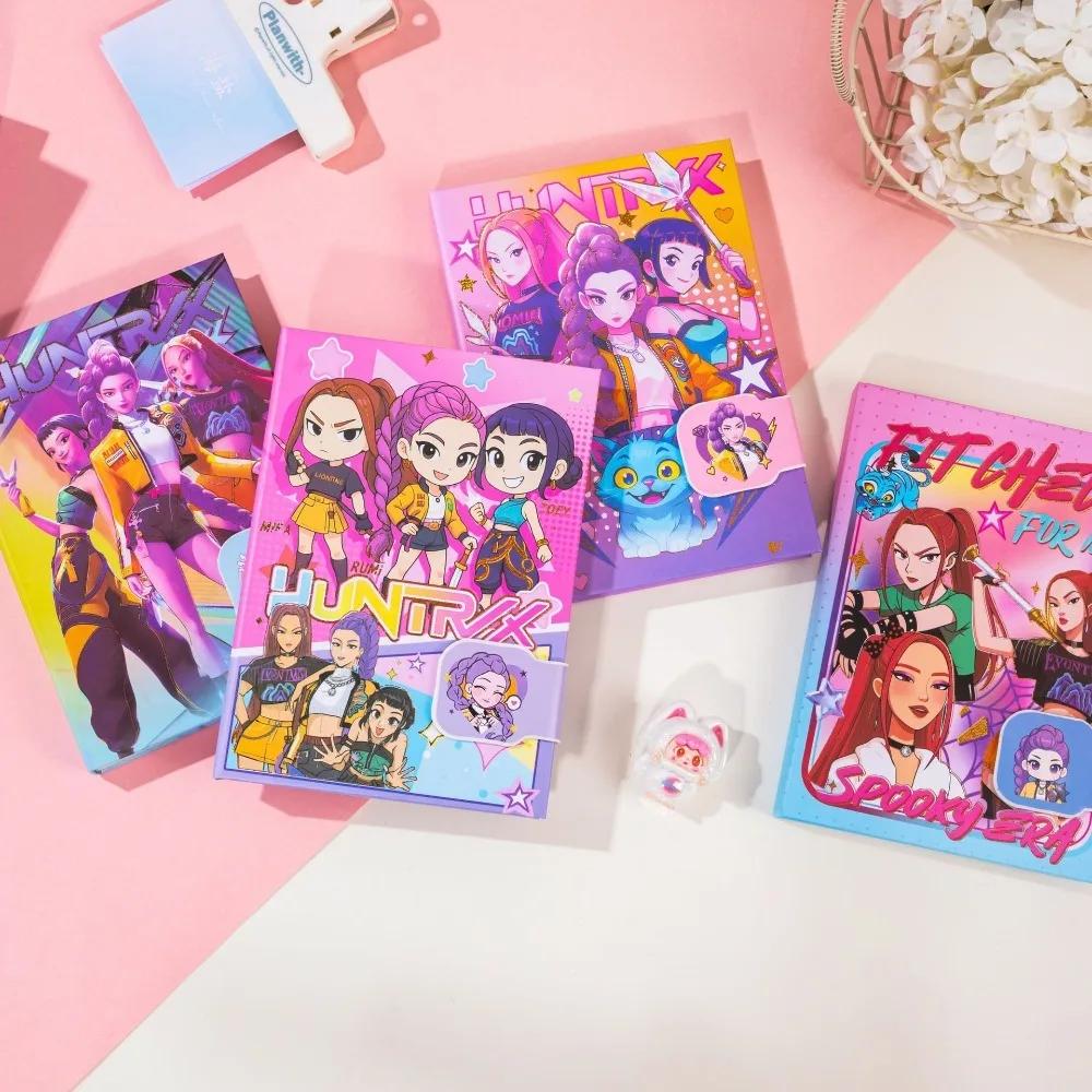 New Hot 32K Durable Diary Notebook Kpop Devil Hunter Magnetic Buckle Diary Student Stationery Supplies Gifts