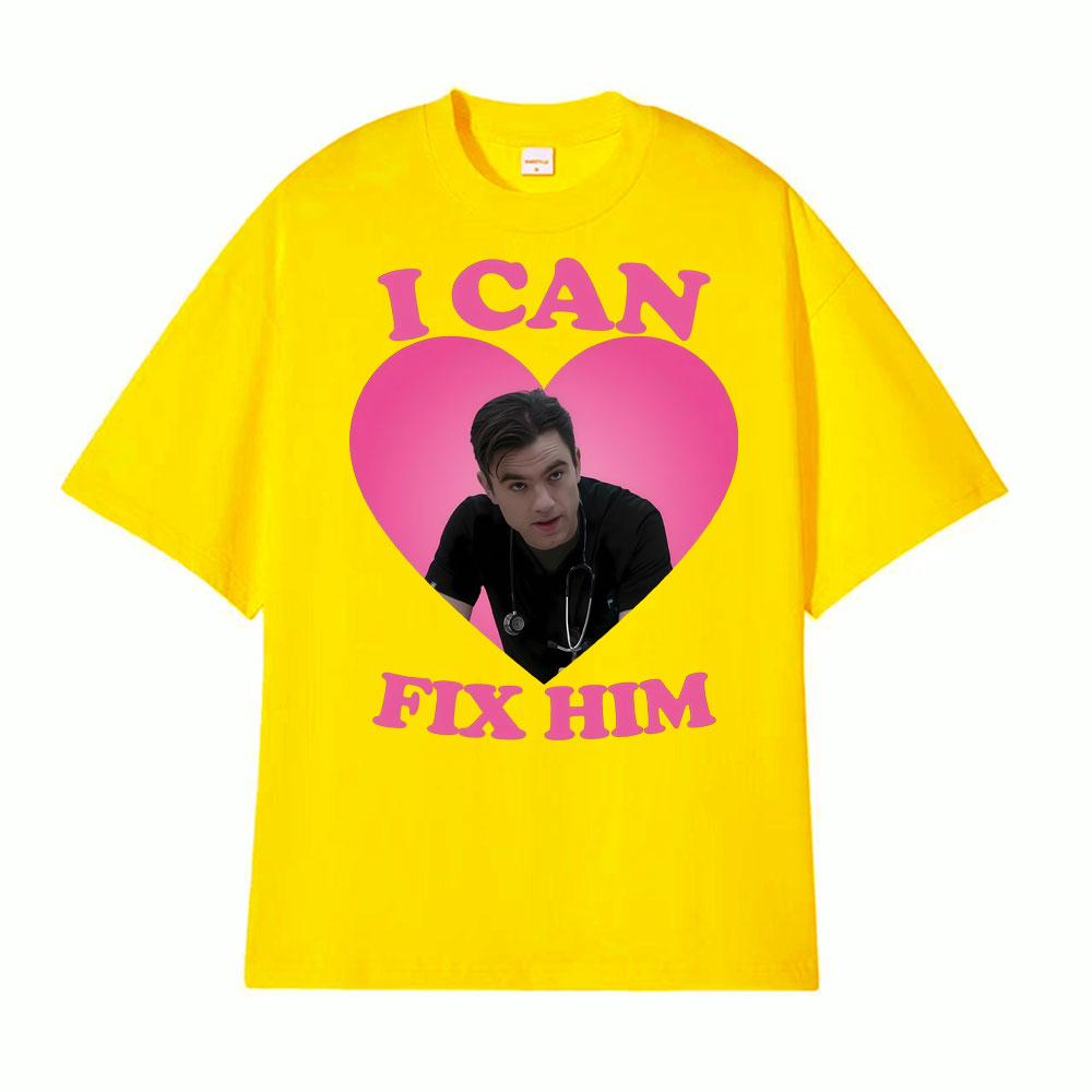 I Can Fix Him Patrick Ball As Dr Frank Langdon Heart T Shirt Men Women Fashion T Shirts Short Sleeve Comfort Tshirt Streetwear