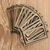 10pcs Vintage Antique Brass Label Holders for Drawer Cabinet Frames with Screws