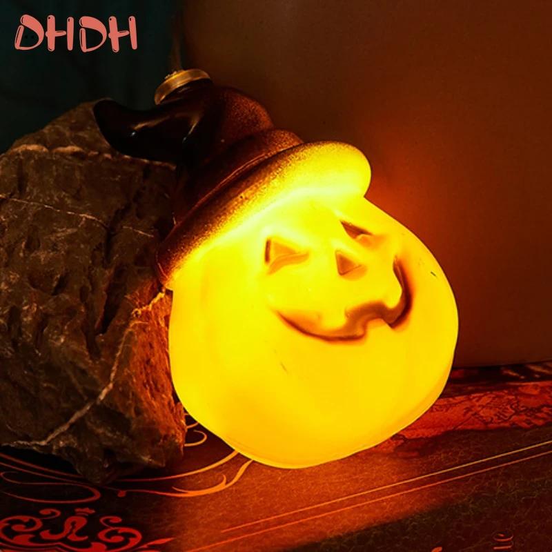 Хэллоуин Украшение Тыквенная Гирлянда Портативная Светодиодная Гирлянда Праздничные Огни Украшения Уличные Внутренние Домашние Вечеринка Декор