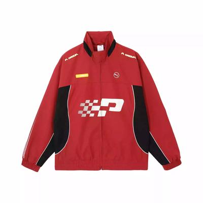 Puma Woven Beyond The Speed American Retro Racing Удобная куртка с воротником-стойкой и длинными рукавами на молнии Куртки унисекс Красная 631081-70