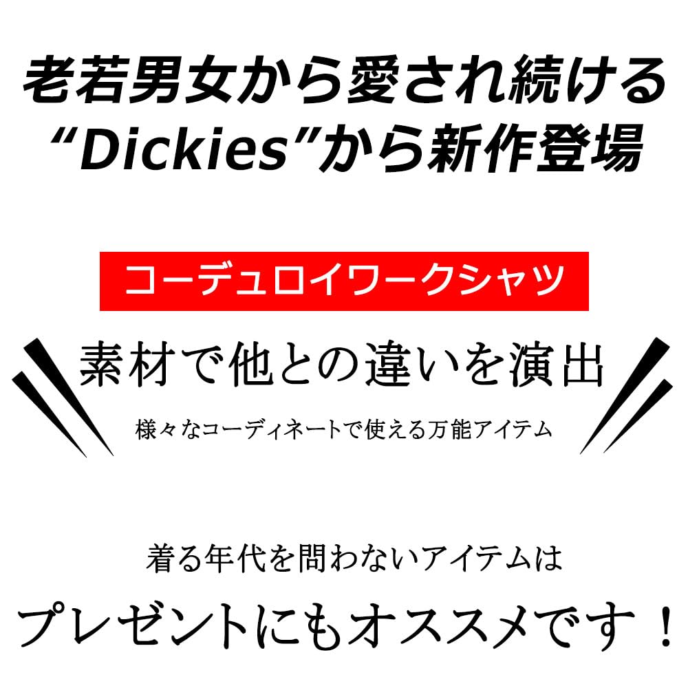 Мужская вельветовая рубашка Dickies больших размеров с длинным рукавом, размеры 3L, 4L и 5L, 10001719 (JP, Алфавит, 3L, Коричневый)