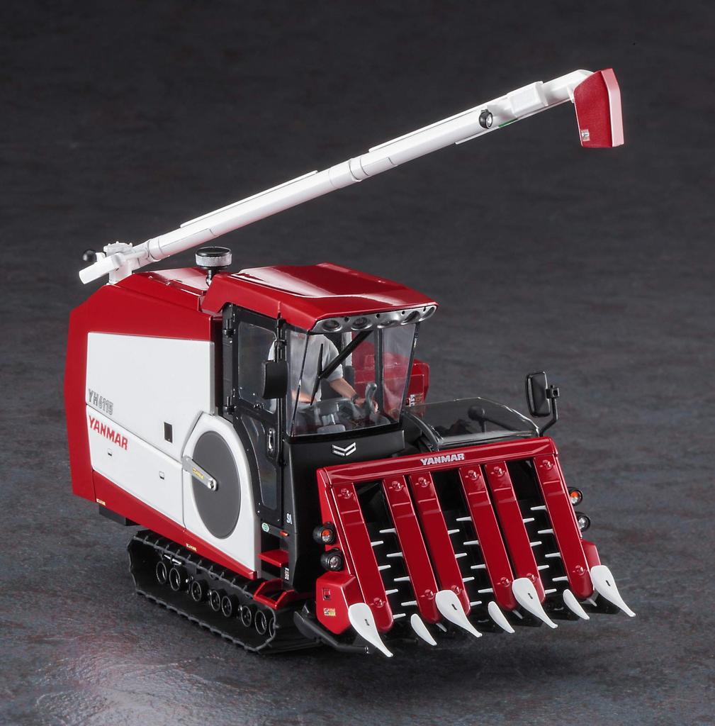 Hasegawa Construction Machinery Series Yanmar Combine Harvester YH6115 Plastic Model WM07 1/35