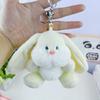 Adorable Plush Bunny Keychain Soft Cartoon Rabbit Bag Charm Doll With Pp Cotton Filling