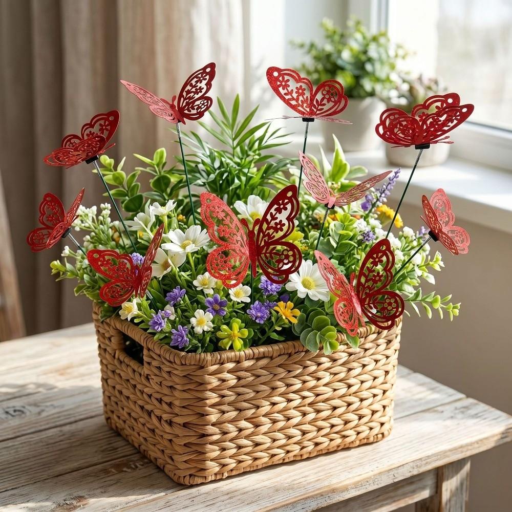 Colorful Simulation Butterfly Ornaments Lifelike Artificial Butterfly Decorative Pile Flower Beds