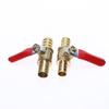 1Pc Hose Barb Inline Brass Water Oil Air Gas Fuel Line Shutoff Ball Valve Pipe Fittings