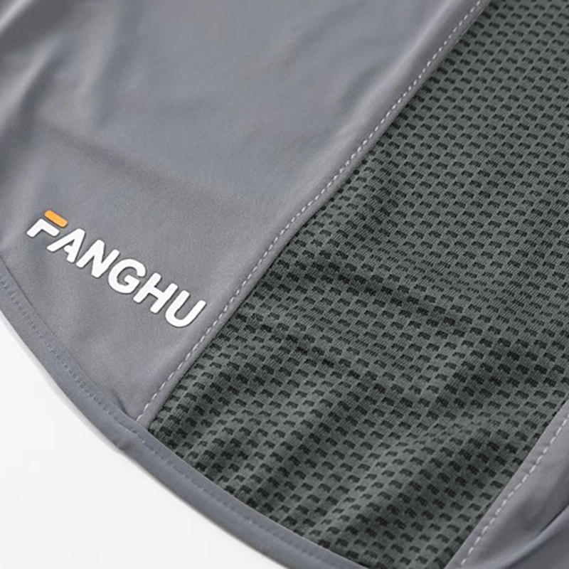 Facial Gini Summer Sports Cycling Scarves Mask Neck Protection Anti-uv UPF50+ Ice Silk Sunscreen Mask Face Veil with Eyeglass Hole Solid Color