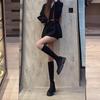 But Knee Suede Boots Children Thick-soled Autumn and Winter New Thin Elastic Long Tube Flat Bottom