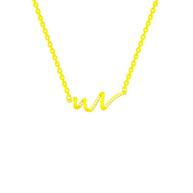 Горячее ожерелье из нержавеющей стали, ювелирные изделия, женская мода, темперамент, линия подвесного светильника, роскошь, ниша, стойкий цвет, ключичная цепочка.