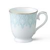 Кружка NARUMI Aurora, 290 мл, Синяя, Кружевной узор, Милая и стильная, Подарок на День матери, Подходит для микроволновой печи, В подарочной коробке, 52285-2635