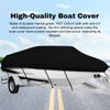 Чехол для лодки, устойчивый к разрывам, с сумкой для хранения. Водонепроницаемый всепогодный чехол для лодки, подходящий для V-образного корпуса, трехкорпусного корпуса,