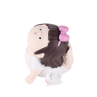 Tomfeel Yoga Girl Украшение из смолы Симпатичное девичье украшение для рабочего стола Детская комната, Гостиная, Рабочий стол