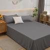 Простые Однотонные Постельные Листы из Стиранного Хлопка из Трех Предметов для Студенческого Общежития с Наволочкой