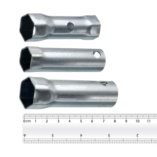 uxcell Dual End Wrench Socket Spark Plug Spanner Set, Socket Sizes 16mm, 21mm, 17/19mm, 3 Pieces