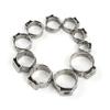 130cs Hose Clamps 5.8-21.0mm Single Ear Stepless 304 Stainless Steel Hose Clamps Cinch Clamp Rings for Sealing Kinds