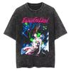 Футболка Neon Genesis Evangelion с принтом EVA Аниме Хлопок Родитель-ребенок Повседневная Свободная футболка для Мужчин Женщин Фанатов Аниме Новая
