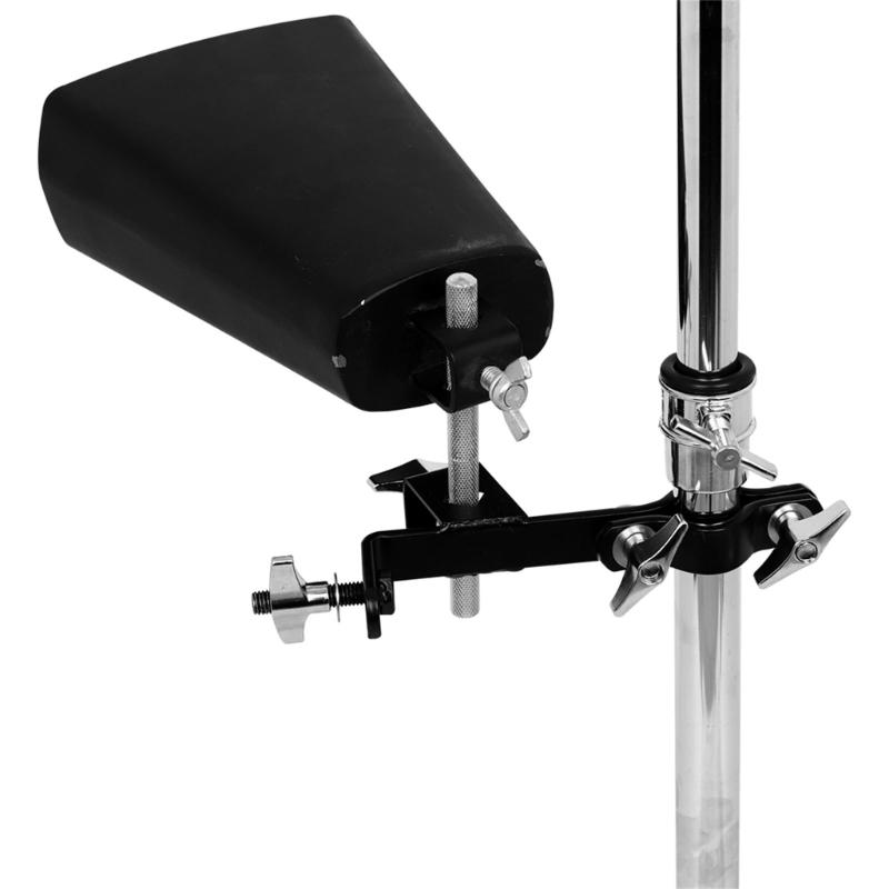 Cowbell Clamp Adjustable Cowbell Mount for Hoop Up or Down Adjustment Cowbell Holder Percussion Drum Cowbell Brackets