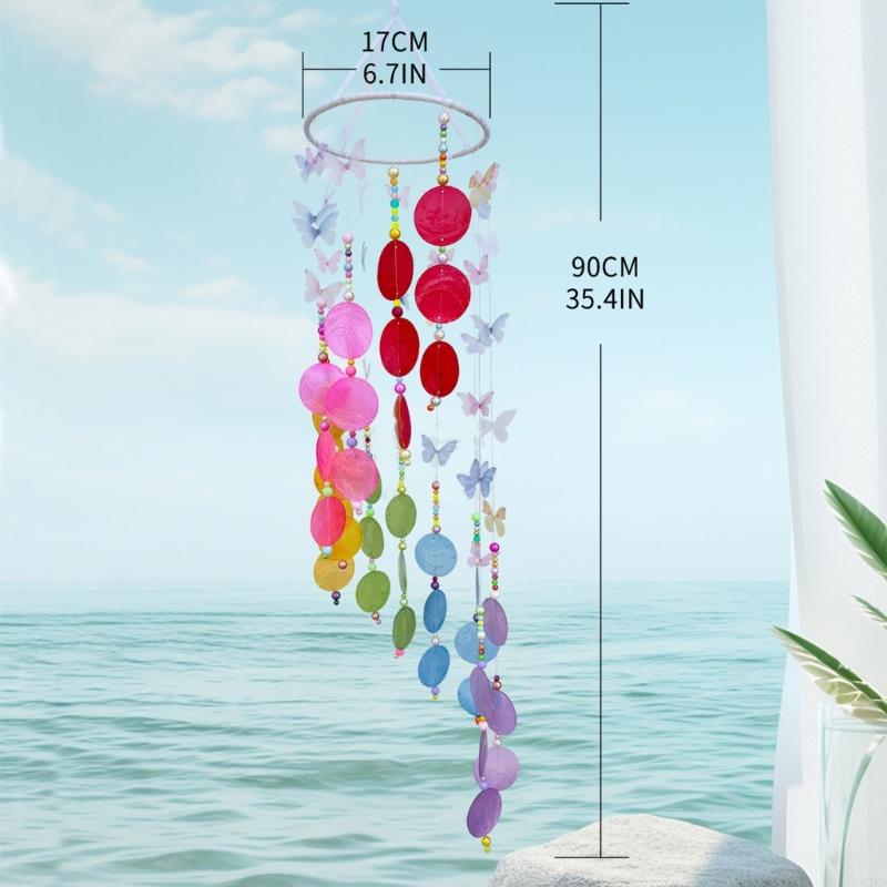 62KD Butterfly WindChimes Materials Pack Hanging Ornaments Outdoor Garden Pendent Room Decoration Home Wall Hanging