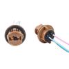 2Pcs Plastic T20 7443 W21/5W 7440 W21W Socket Adapter Base Female Plug Connect Wiring Suitable For Car Brake Light Reverse Lamp
