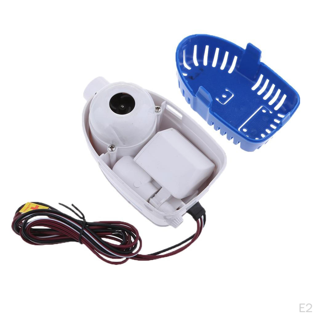 1100GPH 12V 3.8A Electric Bilge Pump Marine Boat Yacht Submersible 40 '' Wire