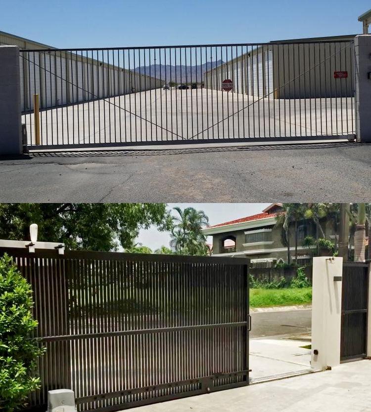 500kg Smart Remote Control Villa Sliding Gate Opener - Solar-Powered Electric Courtyard Door System
