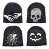 Gothic Beanie Hat Luminous Skullies Beanies Fashion Knitting Caps  Men Women